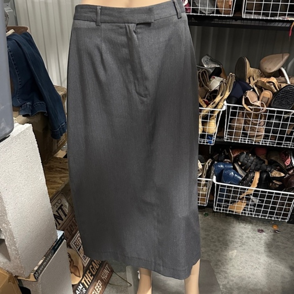 Willi Smith Gray Pencil Skirt
